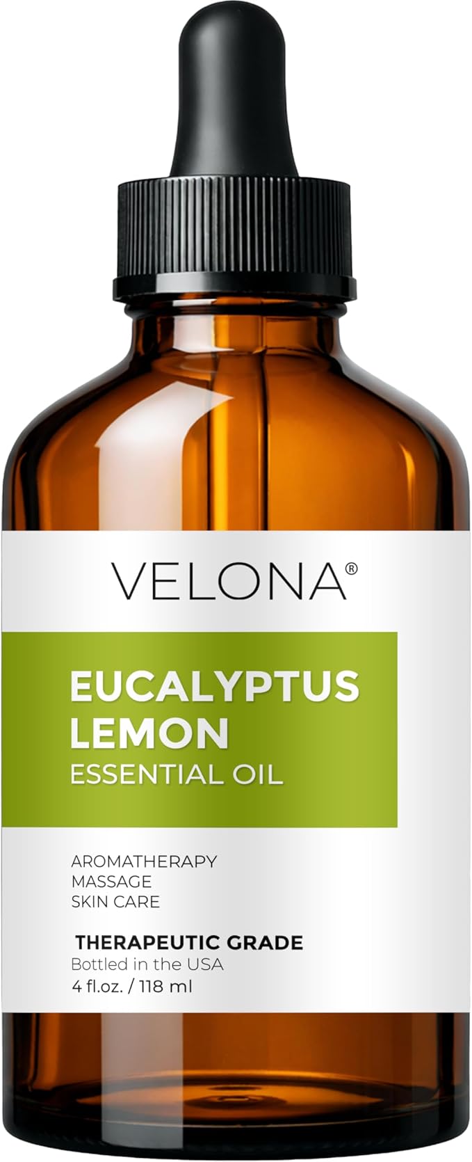 Eucalyptus Lemon Essential Oil by Velona - 4 Fl Oz | Therapeutic Grade for Aromatherapy Diffuser Undiluted…
