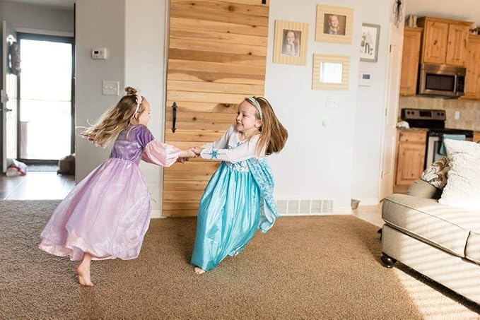 Little Adventures Ice Princess Dress up Costume - Machine Washable Girls Child Pretend Play and Party Outfit with No Glitter