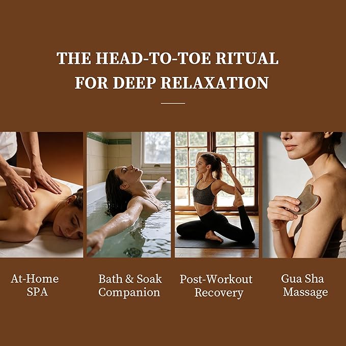 Warming Body Massage Oil for Sore Muscle Massage Therapy 10.1 Fl Oz, Massage Oil for Deep Muscle Relaxing & Joint Comfort, Body Oil Infused with Mugwort, Galangal & Ginseng, All Skin Types Men & Women