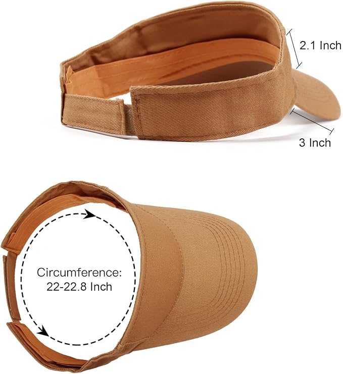 ANDICEQY Sports Sun Visor Hat, Sun Hat Visors for Women and Men for Outdoor | Adjustable Sun Visor Hats, Lightweight & Breathable, Cotton, Ideal for Running, Tennis, Golf, Outdoor Sports and Beach