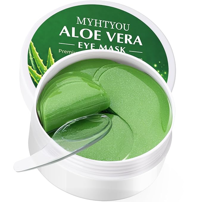 Under Eye Patches, 30 Pairs Aloe Vera Eye Mask for Dark Circles, Puffy Eyes, Wrinkles,Skincare for Women and Men