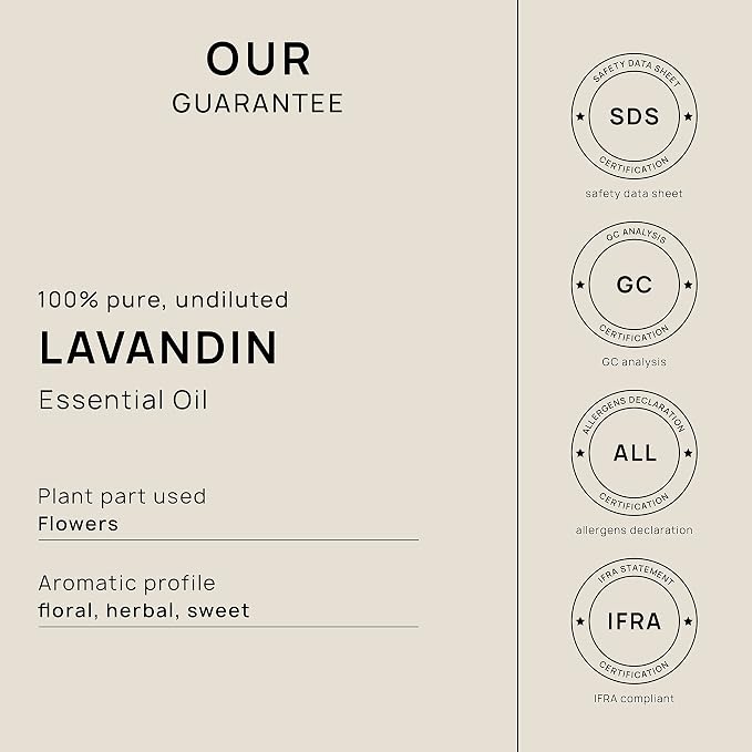 VINEVIDA Lavandin Essential Oil 32 oz - Undiluted Oil for DIY Candles & Soap Making