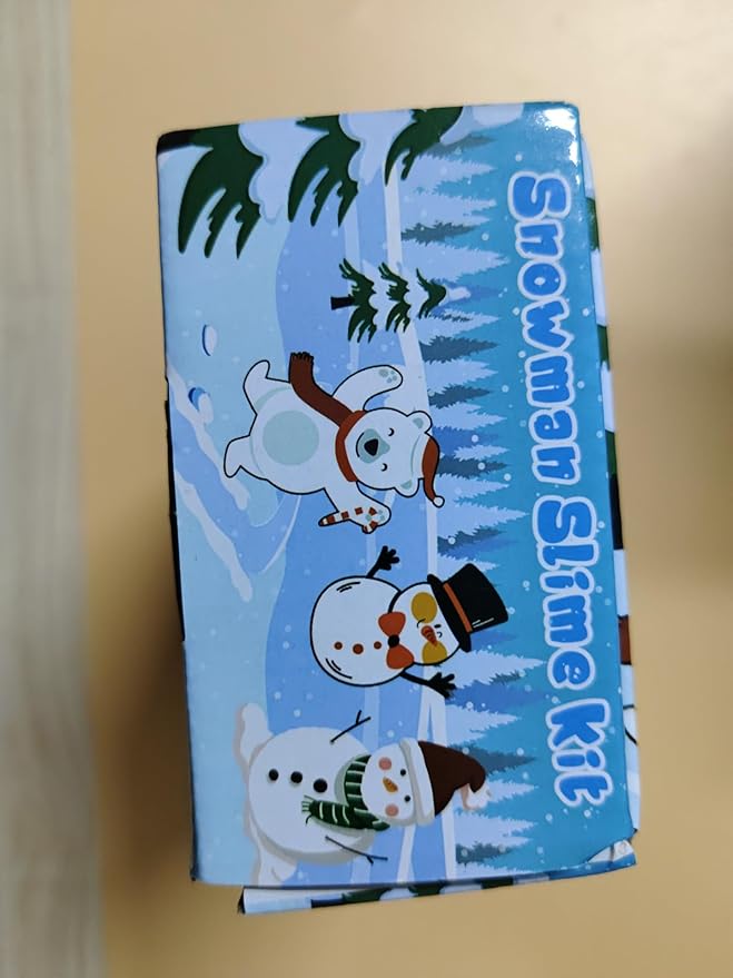6pcs Slime Stocking Stuffers, Stocking Stuffers for Kids,Christmas Crafts,Stocking Stuffers, Kids Crafts Snowman DIY Kit,Crafts Xmas Gift
