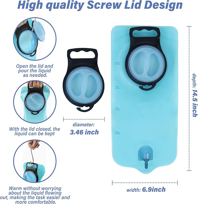 TopQuaFocus Douche Bag kit Home Coffee Enemas with 6.5FT Silicone Tube Portable Enema Bag for Men Women Colon Cleansing Flushing for Colonic Cleanse