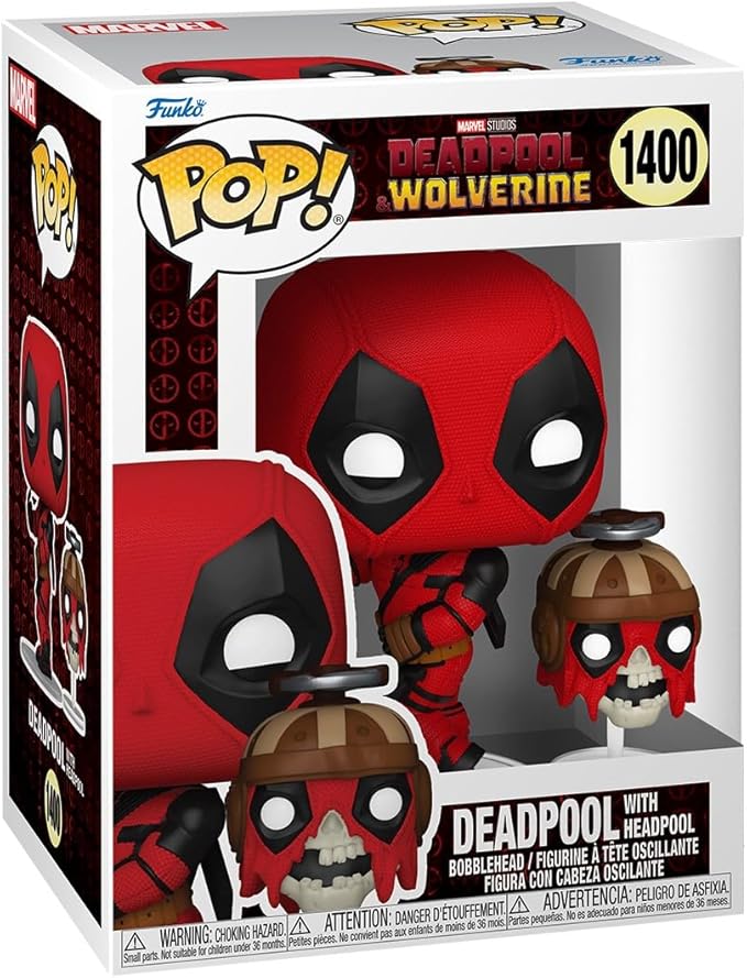 Funko Pop! & Buddy: Deadpool & Wolverine - Deadpool with Headpool - Collectable Vinyl Figure - Gift Idea - Official Merchandise - for Kids & Adults - Movies Fans - Model Figure for Collectors