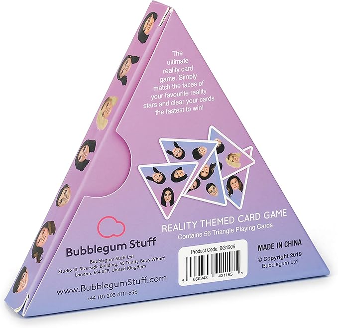 Bubblegum Stuff Card Dashing Game - Speed Snap Card Game - Fast and Fun Celebrity Board Game - Suitable for Family, Kids, Teenagers & Adults