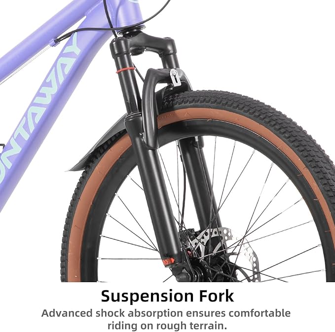 KEANO Huntaway 20 24 Inch Kids Bike for Boys & Girls Ages 7-12 Years Hardtail Mountain Bike for Kids with Aluminum Frame and 7-Speed Drivetrain Children Bicycle