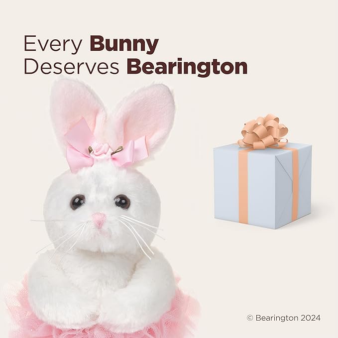 Bearington Collection Ballerina Stuffed Animal - Ballet Doll - Dance Recital Gifts for Girls - Bunny Lil' Twirls - 6"