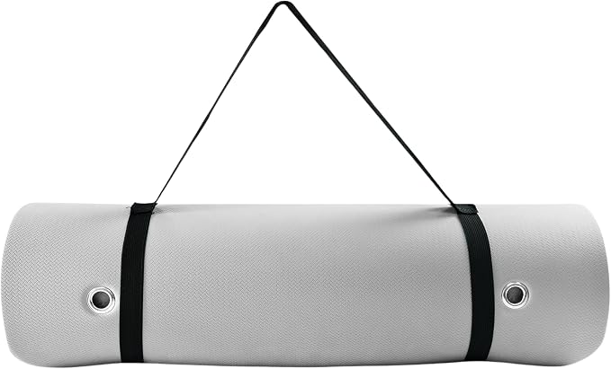 TONE Fitness Hanging Yoga Mat, Pilates Mat, Exercise Mat for Home Workouts with Carry Strap | V Pattern | Multiple Colors