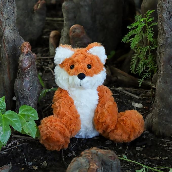 Apricot Lamb Toys Plush Yellow Fox Stuffed Animal Soft Cuddly Perfect for Child (Orange Fox,8 Inches)