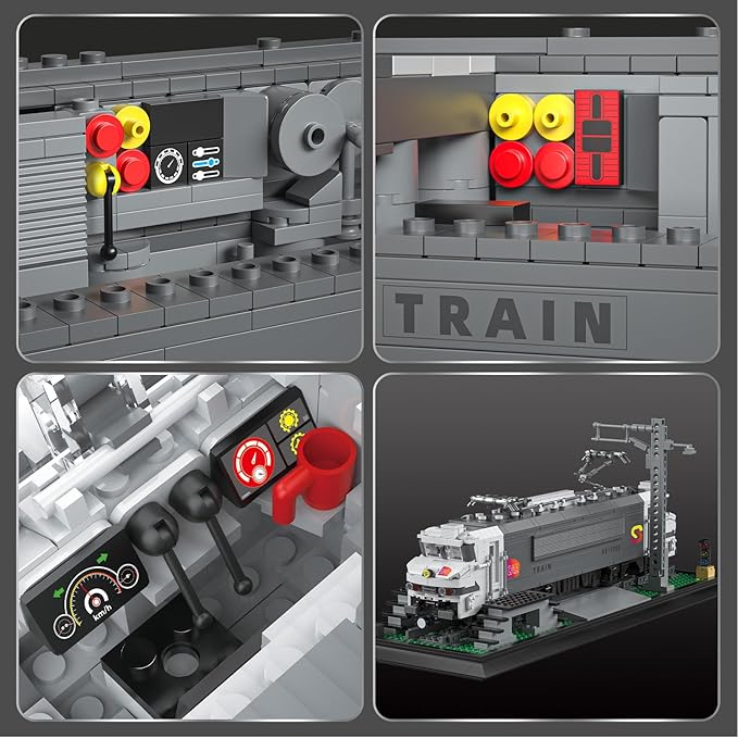 BR15000 Train Building Block Set 66803, Collectible Electric Locomotive Display, Creative Model for Train Fans, Gift for Adults Girls Boys 14+(2053PCS)