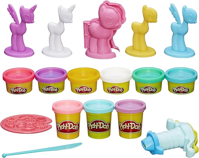 Play-Doh Make & Style Ponies Set, My Little Pony Toys and Figures, Kids Arts and Crafts Playset (Amazon Exclusive)