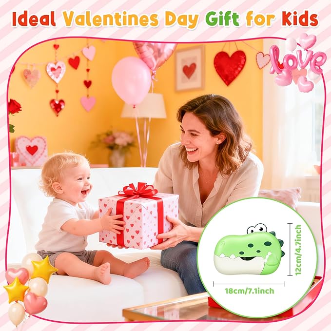 Baby Bath Toys, Rechargeable Dinosaur Bath Bubble Machine with Music, Bathtime Bathtub Toys for Toddlers Birthday Valentines Gifts, Bubble Maker Toys for Kids Ages 1-3 4-8 Baby Gifts(Green)