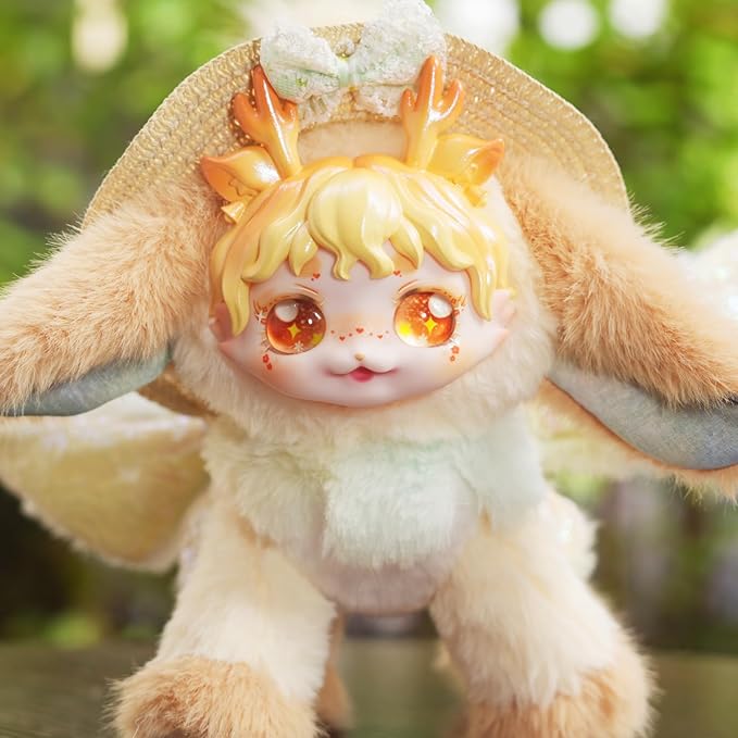 Wizarding Forest Fairy Plush Doll Series, 9 inch Fantasy Collectible Plush Toy with Wings and Tail, Soft Stuffed Animal for Kids, Girls, and Collectors - Flower Bell
