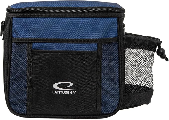 Latitude 64 Slim HEX Shoulder Bag | Lightweight Disc Golf Bag with Putter Pocket | Durable HEX Pattern Nylon Material | Compact Storage for Casual Rounds & Practice | Holds Up to 8 Discs