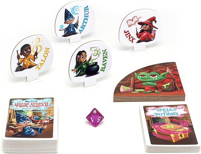 My First Magic School Board Game - A Magical Wizard Adventure Game for Kids Ages 5 and Up, Learn New Skills While Casting Spells and Racing Across The Enchanted Grounds