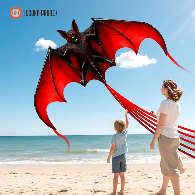 Large Kite with String Reel, Safe and Easy to Fly Kites for Kids and Adults,Outdoor Parent-Child Toy Gift,Perfect for Beach Park Family Outdoor Activities and Games.