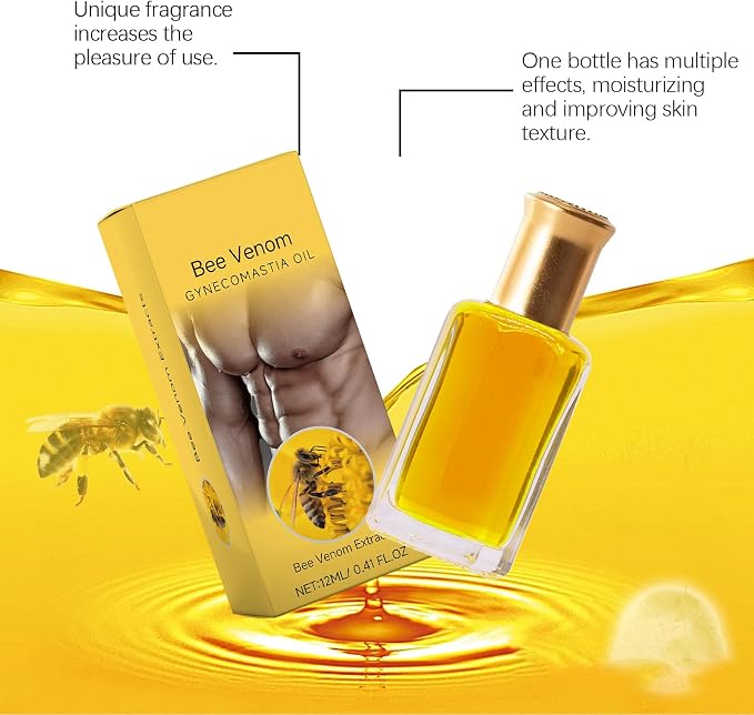ThermoFirm Bee Venom Oil,Advanced Chest Muscles Bee Venom Oil,Natural Ingredients,Strengthen The Chest Muscles（2Pcs）