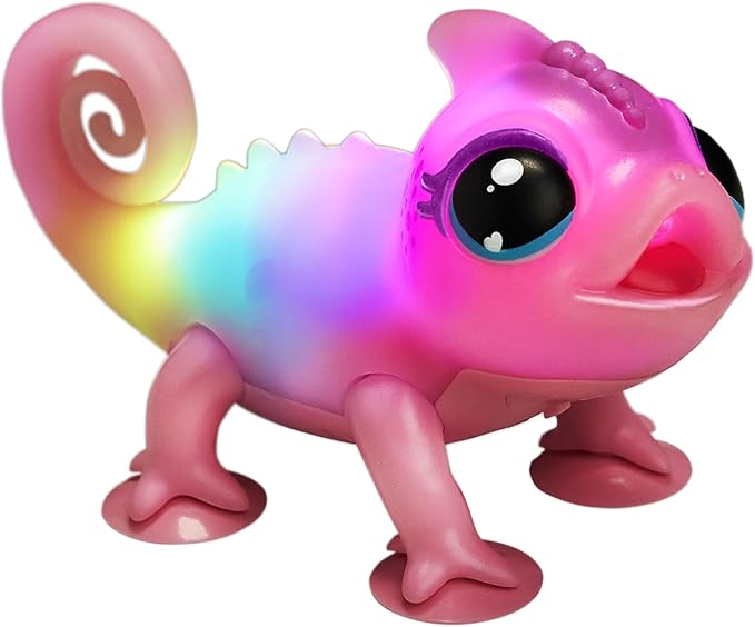 Little Live Pets Nova The Li’l Chameleon Toy, Interactive Light Up Toy Pet with 30+ Sounds and Beat Detection, Interactive Animal Toys for Ages 5+