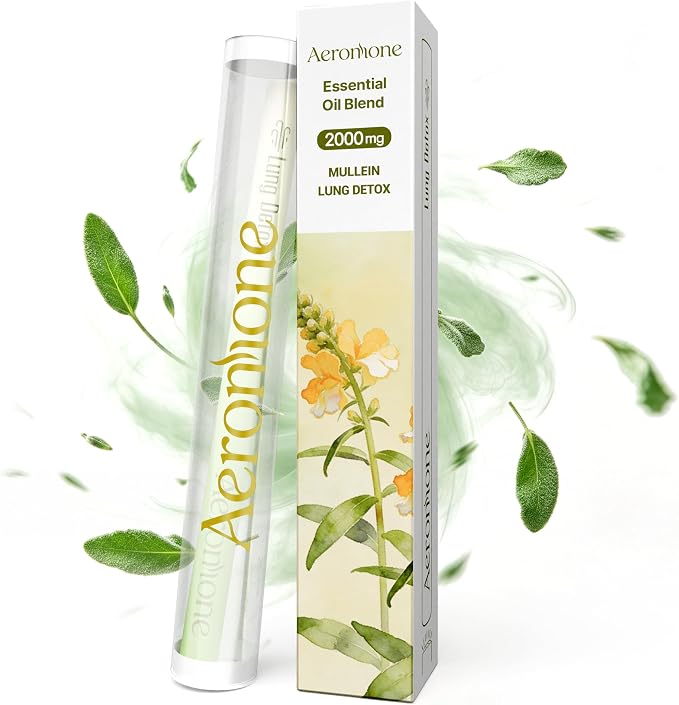 Mullein & Peppermint Essential Oil Blend – Aromatic Botanical Scent Accessory for Mindful Relaxation & Daily Wellness Rituals (Net Wt. 2 ml / 0.07 Fl oz)