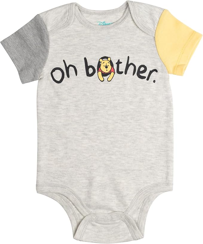 Disney Baby 5 Pack Bodysuits Newborn to Infant Sizes (Newborn - 24 Months)