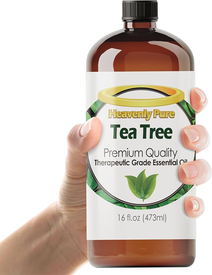 Heavenly Pure Tea Tree Essential Oil 16 oz – Pure Therapeutic Grade for Laundry, Home & Health – Bulk Aromatherapy Oil
