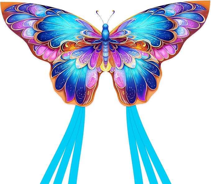 HONBO Butterfly Kites for Kids & Adults, Easy to Fly for Beginners, Each Kite with 300ft Line Handle,Beginner Kite for Kids Ages 4-8,Beach Kites for Outdoor Activities & Family Trip