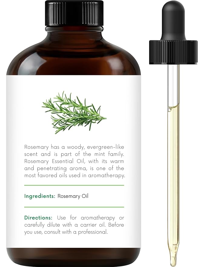 Handcraft Blends Castor Oil for Hair with Lavender Essential Oil and Rosemary Essential Oil Set – 100% Pure & Natural Oils – Carrier Oil for Essential Oils Mixing, Aromatherapy Oils & Massage