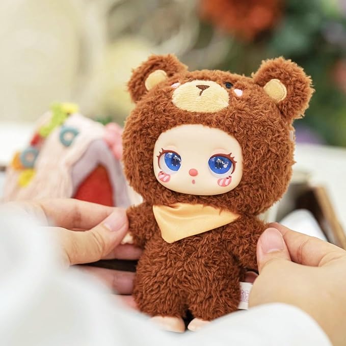 CALEMBOU Plush Doll Blind Box, 8.5'' Cute Stuffed Animal Vinyl Plush Toys, Kawaii 1 of 6 Possible Mystery Collectible Toys Cute Soft Animals Charm Birthday Gifts (Liila's Zoo Series)
