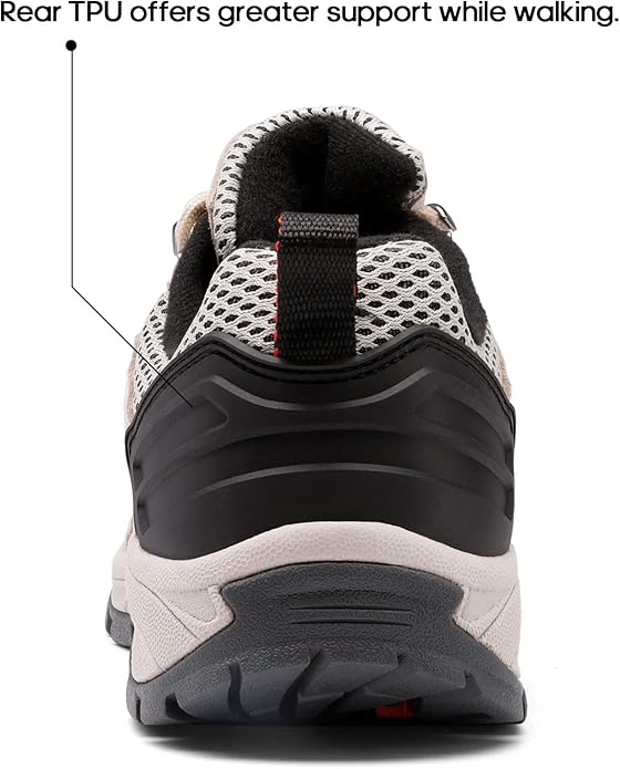 NORTIV 8 Women's Lightweight Hiking Shoes | Breathable Walking Sneakers Slip-Resistant For Outdoor Work Travel Daily Wear Wander