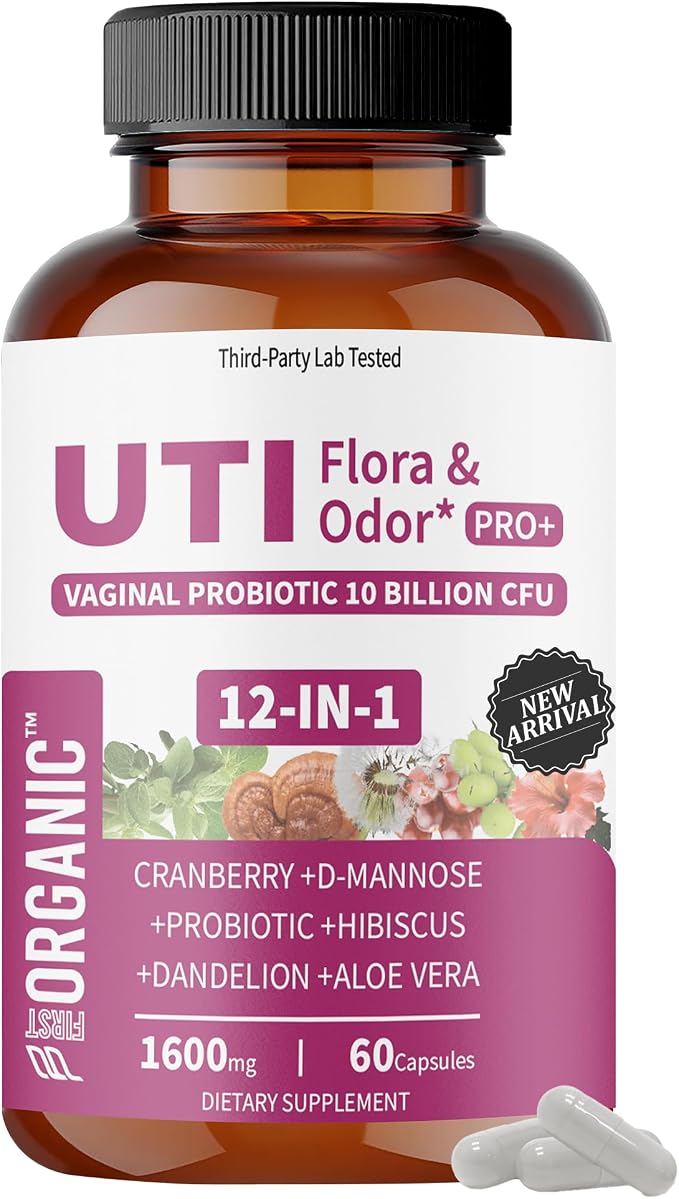 Women’s Advanced Intimate Care Probiotic | Vaginal Microflora & Daily Support for Urinary Tract, Yeast, Odor & pH Balance | Cranberry, D-Mannose & Hibiscus | Vegan, Non-GMO, 3rd-Party Tested, 60Caps