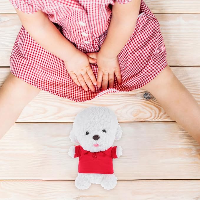 TOYANDONA Plush Bear Clothes Red Shirt Doll Accessories Soft Tiny Clothes for Stuffed Animals 6 Inch Replacement Outfit for Bear Plush Toys
