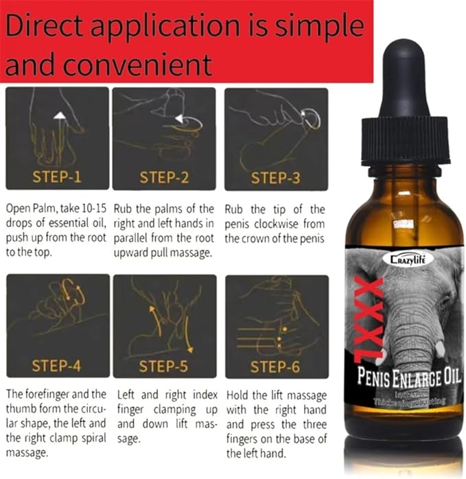 2PC BLSEX Male Massage Enlargement Oil for Men, CRAZYLIFE Men Growth Increase Enlarge Oil, Boost Strength for Men (XXXL-2 of Pack)