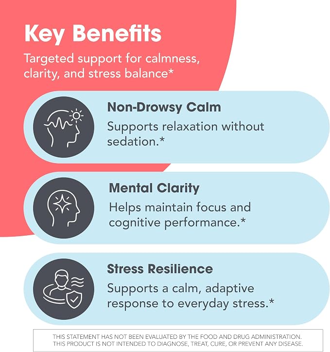 Allergy Research Group ARG 200 mg of Zen - Supports Calm and Stress Balance - Delivers 200 mg L-Theanine & 550 mg GABA per Serving - Vegetarian & Hypoallergenic - 60 Servings - 120 Capsules