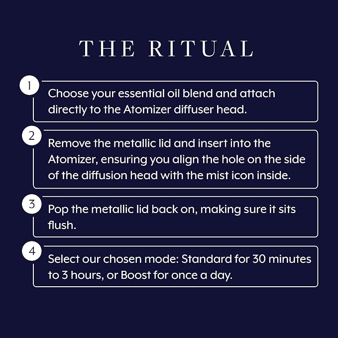 Aromatherapy Associates Atomizer and Revive Essential Oil (.33 fl oz) Collection. Waterless, Portable Essential Oil Diffuser with an Uplifting Blend to Feel Refreshed