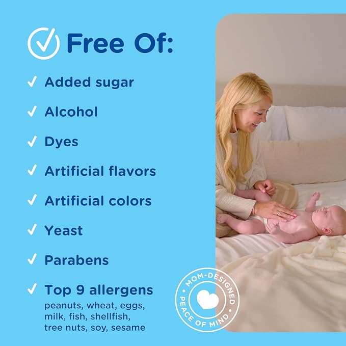 Mommy's Bliss Original Gripe Water, Gas and Colic Relief, Gentle and Safe, Made for Infants, 2 Weeks+, 4 Fl Oz (Pack of 4)