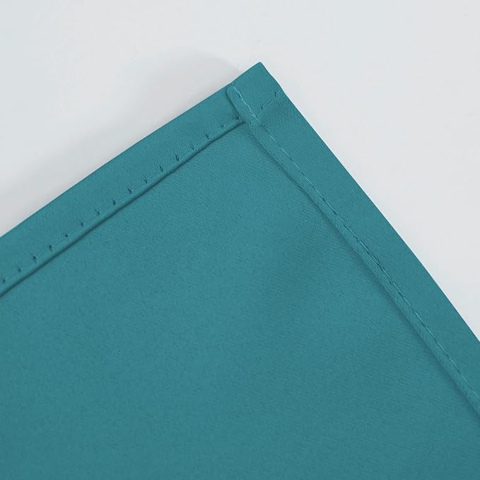 LEMOMO Blackout Curtains 52 x 90 Inch Long Sea Teal Curtains Set of 2 Panels Room Darkening Curtains for Bedroom and Living Room