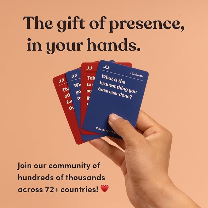 Parents Are Human, Get to Know Each Other Better, Parents, Families, Teens & Kids Relationship Building, Light & Deep Questions, 70 Questions & Activity Cards, English + Punjabi/Gurmukhi