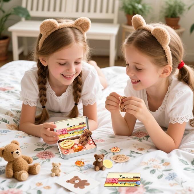 Little Pocket Bear, Back to School Gift for Kids, Travel Buddy, Cute Bear Birthday Gift, Gifts for 4 5 6 7 8 Years Old Boys Girls