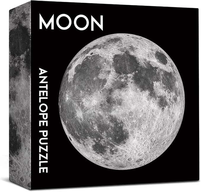ANTELOPE 2 in 1 Puzzle Bundle, 1000 Piece Round Earth & Space Jigsaw, Ages 12 and Up