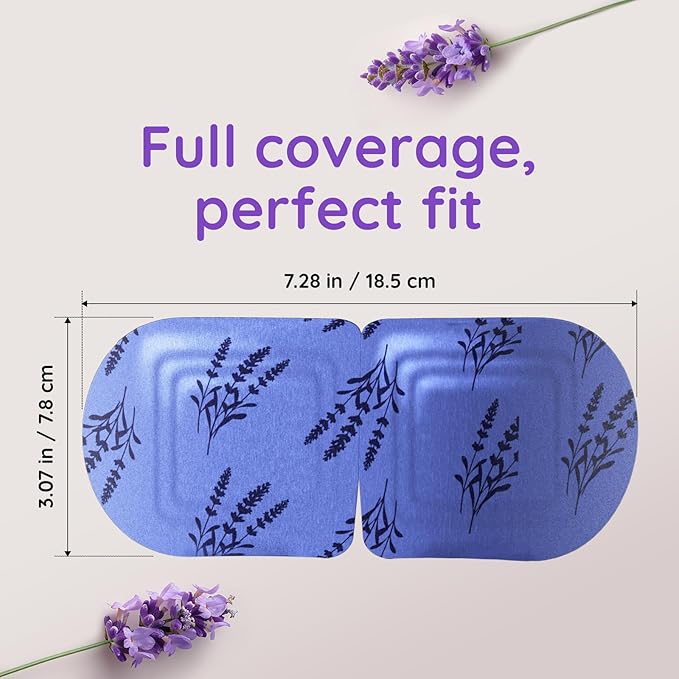 8 Pack Lavender Steam Eye Mask for Dryness, Puffiness, Strain & Relaxation, Heated Eye Mask for Sleep & Travel, Self-Heating & Disposable Warm Compress, Travel Essentials, Relaxation Gifts for Women
