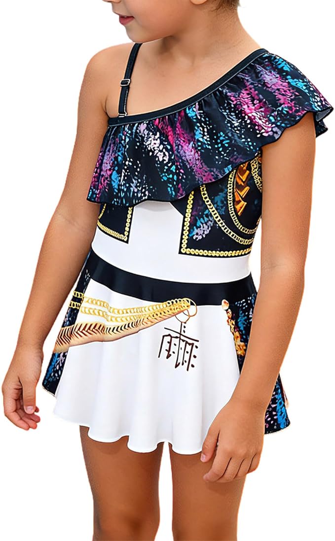 One Piece Swimsuit for Girls Demon Hunter Merch Costume Swimwear for Kids Bathing Suit