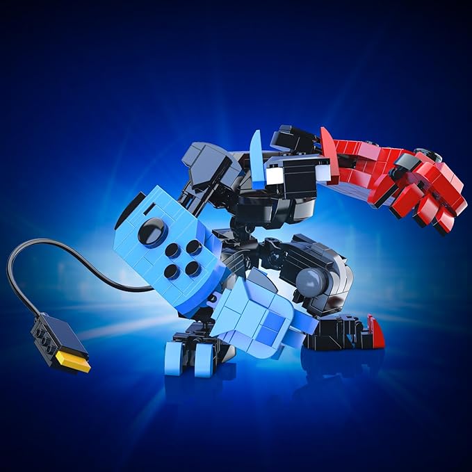 Building Block Set, Classic Game Controller Mech Robot Building Kit, Birthday Party Decorations Supplies, Gifts for Kids Adults (418 Pieces)