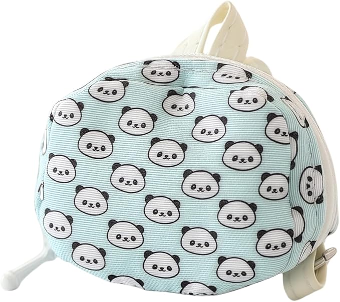 Doll Bag Accessories, Mini Doll Backpack Decoration for 17cm Dolls, Cute Fashion Cartoon Panda Backpack Outfit Accessory for 1st/2nd/3rd Gen Monsters Dolls Blue