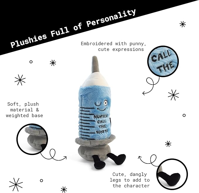 Needle Plushie - Nurses Call The Shots Punny Needle Plush, Gift for Nurses, Cute Plush Toy for Gifting