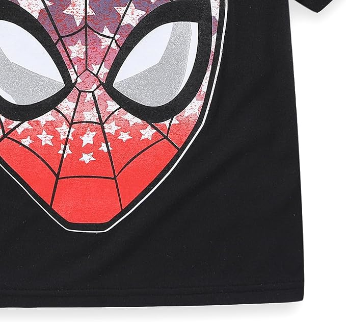 Marvel Spider-Man Boys Short Sleeve T-Shirt and Shorts Set for Big Kids