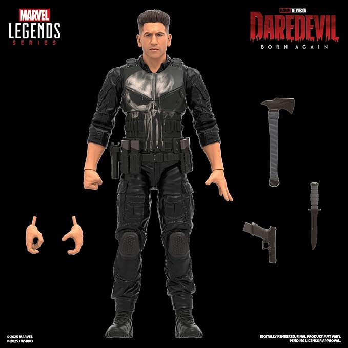 Marvel Legends Series Daredevil: Born Again Punisher Collectible 6-Inch Action Figure