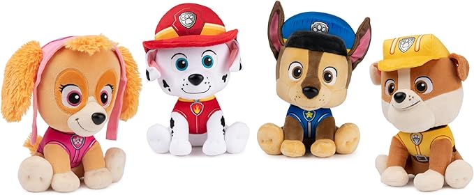 GUND PAW Patrol Rubble in Signature Construction Uniform for Ages 1 and Up, 9" (Styles May Vary)