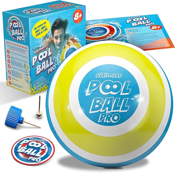 The Ultimate Pool Ball - Fill It with Water to Play Underwater Games - Outdoor Toys for Kids Ages 8-12 - Fun Easter Basket Stuffers for Boys & Gift Ideas for 6, 7, 9, 10 & 11 Year Old Girls & Teens