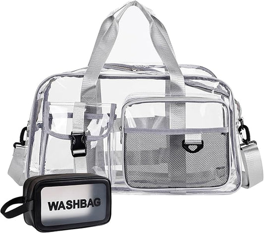 Small Gym Bag for Women, Travel Duffle Bag Carry On Weekender Bag with Shoe Compartment